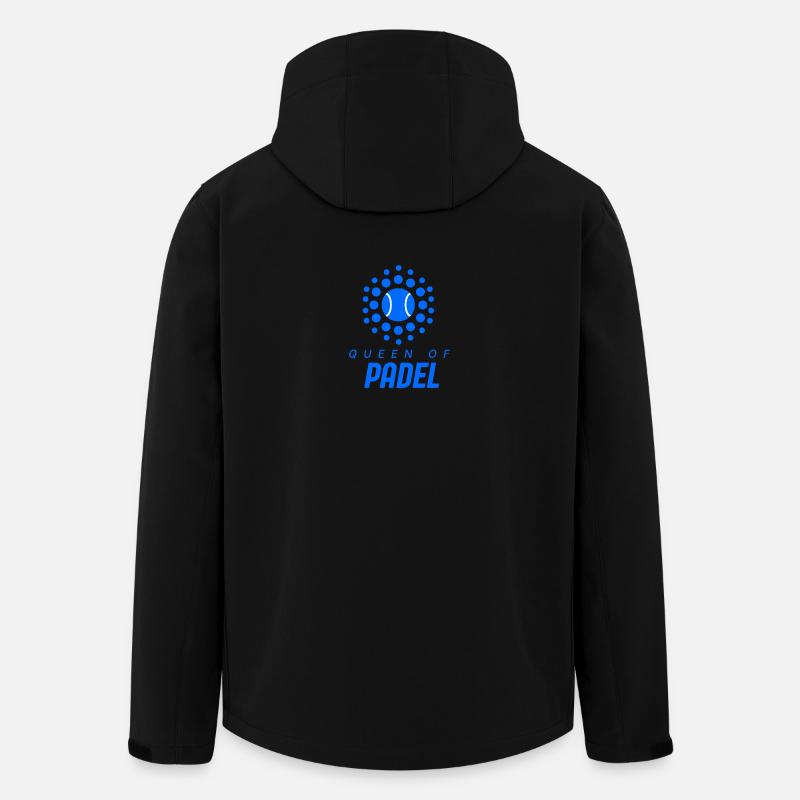 Reine de Padel / Roi de Padel - Veste softshell homme en polyester recyclé Stanley/Stella - noir