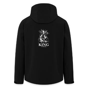 VIEUX DEUTSCH BULLDOG Roi de tout Wilsigns - Veste softshell homme en polyester recyclé Stanley/Stella - noir - Dos - AI Model Male 185 light (185cm)