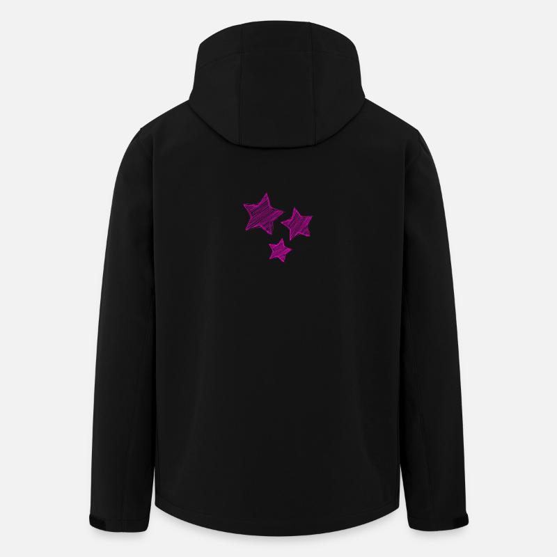 STAR. HEART. COUPLE. VALENTINE'S DAY - Men’s Recycled Softshell Jacket by Stanley/Stella - black