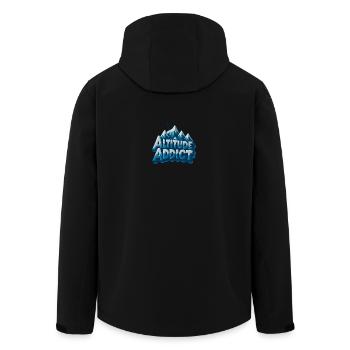 Altitude Addict - Recycelte Männer Softshell-Jacke von Stanley/Stella - Schwarz - Hinten - AI Model Male 185 light (185cm)