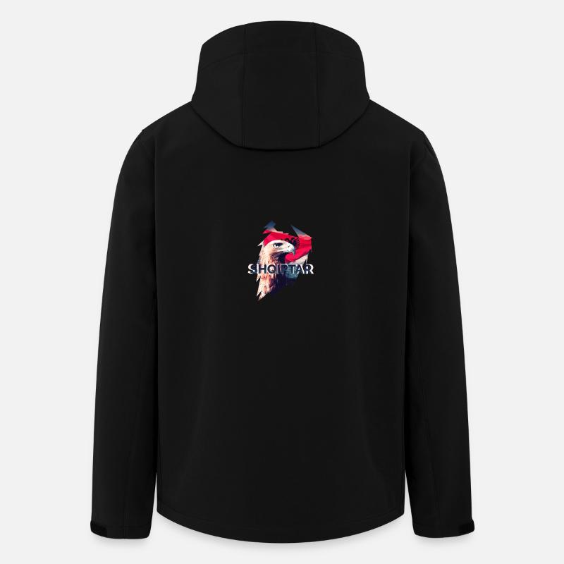 Design für Albaner - Shqiptar mit albanischen Adle - Recycelte Männer Softshell-Jacke von Stanley/Stella - Schwarz
