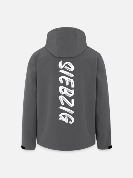 70 / Siebzig / 70. Geburtstag - Recycelte Männer Softshell-Jacke von Stanley/Stella - Schwarz