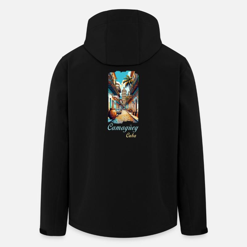 Camagüey Kuba Städtereisen Design - Recycelte Männer Softshell-Jacke von Stanley/Stella - Schwarz