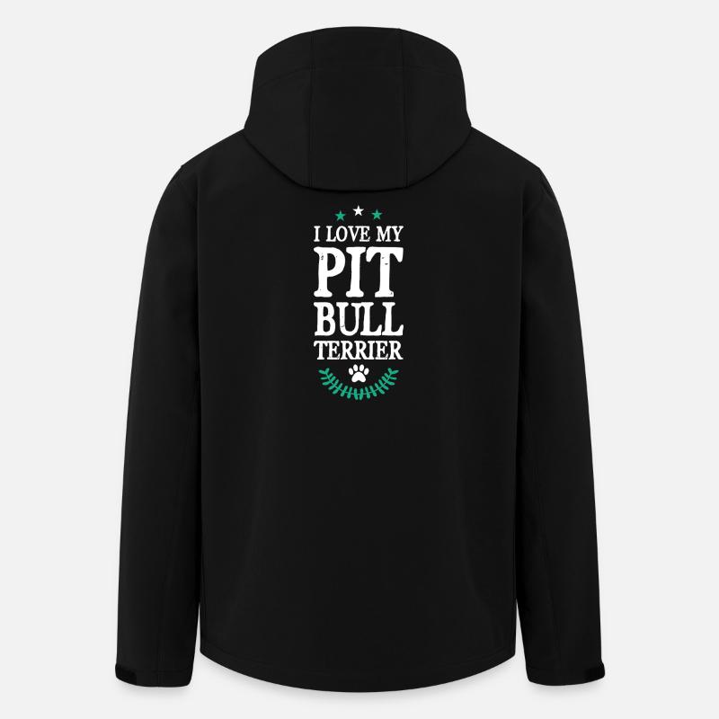 PIT_BULL_TERRIER - Men’s Recycled Softshell Jacket by Stanley/Stella - black