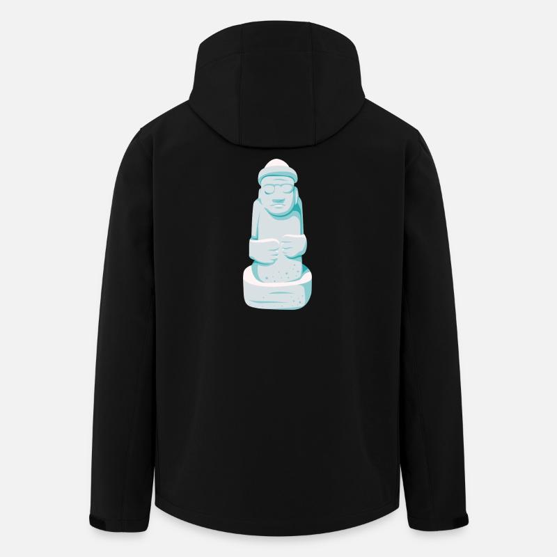 Dol Hareubang – Jeju Steinwächter - Recycelte Männer Softshell-Jacke von Stanley/Stella - Schwarz