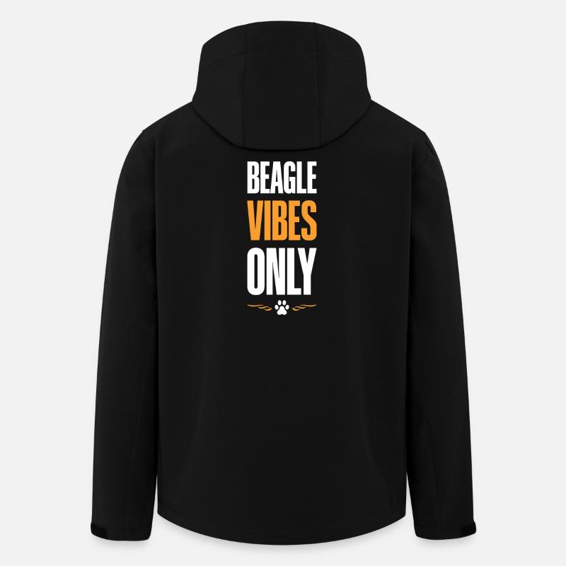 Beagle Vibes Only Good Mood - Men’s Recycled Softshell Jacket by Stanley/Stella - black