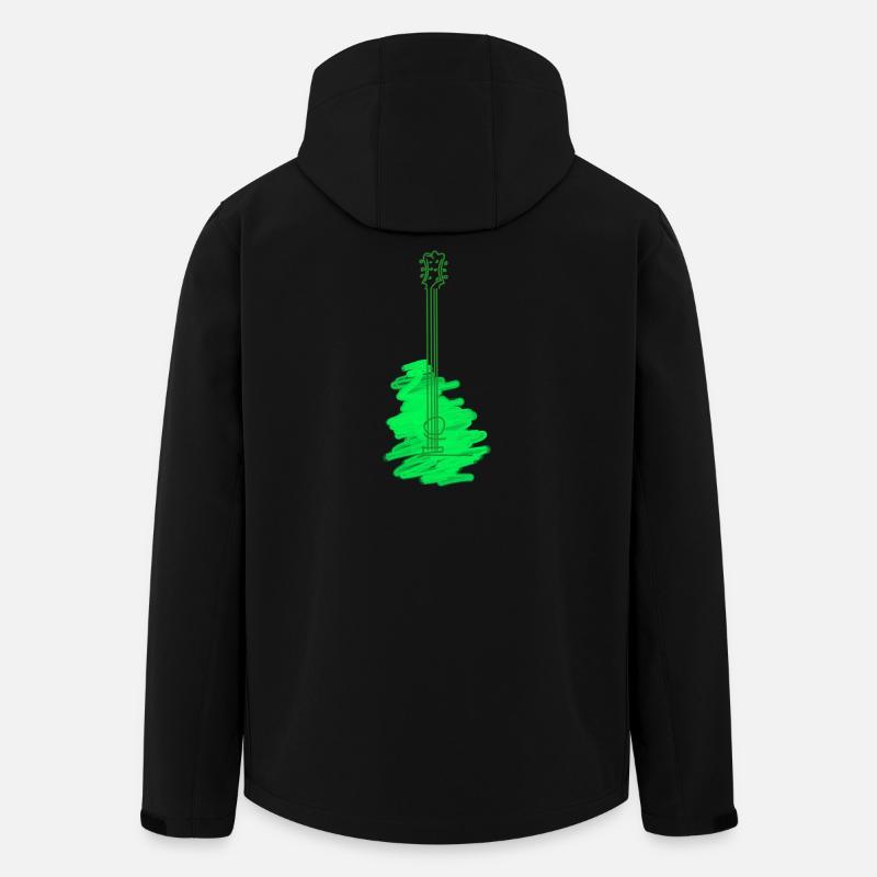 Gitarre Aquarell - Recycelte Männer Softshell-Jacke von Stanley/Stella - Schwarz