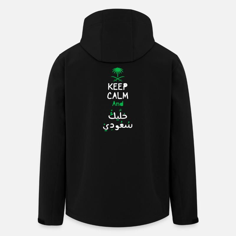 Bleib ruhig Arabischer Stolz - Recycelte Männer Softshell-Jacke von Stanley/Stella - Schwarz