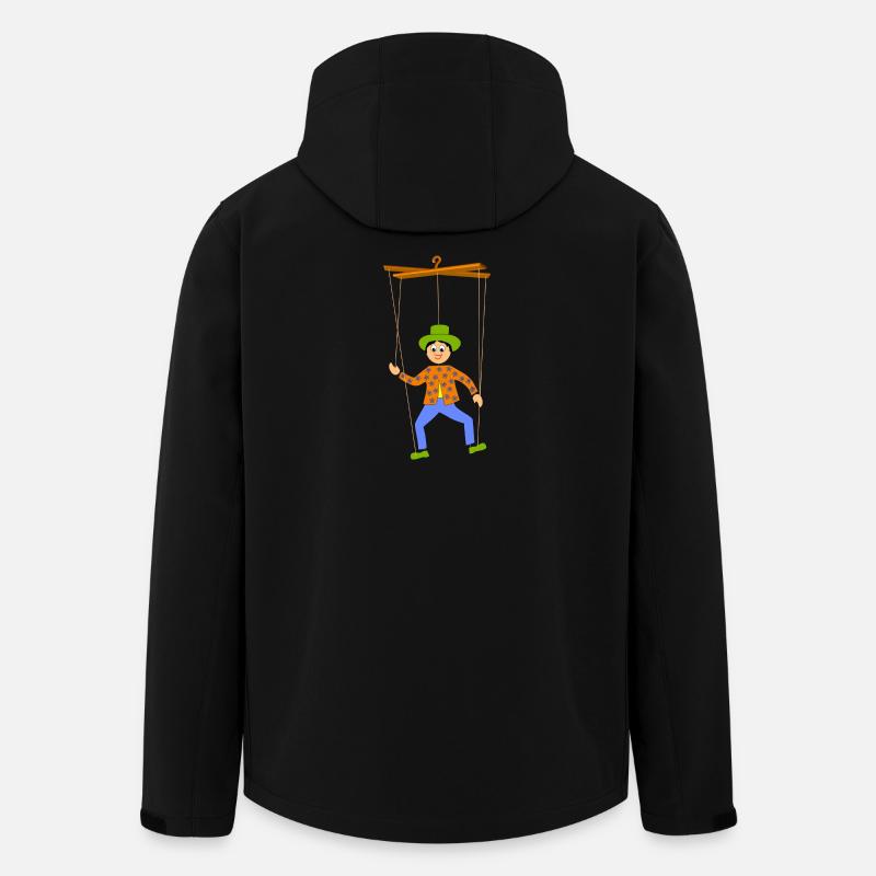 kinder marionette spielen - Recycelte Männer Softshell-Jacke von Stanley/Stella - Schwarz