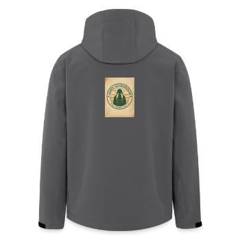 Saint Overthinker T-Shirt – Vintage-Akademischer Stil - Recycelte Männer Softshell-Jacke von Stanley/Stella - Schwarz - Hinten - AI Model Male 185 light (185cm)