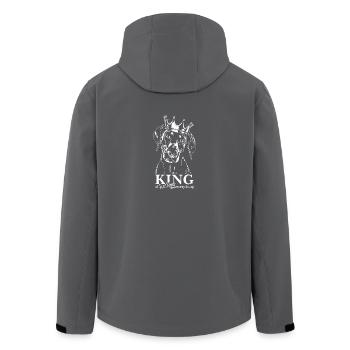 Dobermann King of everything Hundespruch Wilsigns - Recycelte Männer Softshell-Jacke von Stanley/Stella - Schwarz - Hinten - AI Model Male 185 light (185cm)