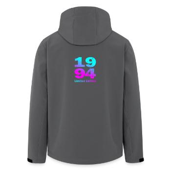 Birthday, born in 1994 limited edition - Men’s Recycled Softshell Jacket by Stanley/Stella - black - Back - AI Model Male 185 light (185cm)
