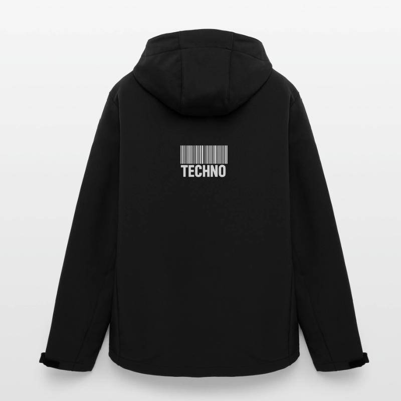 Modèle de code-barres techno Veste softshell homme en polyester recyclé Stanley/Stella