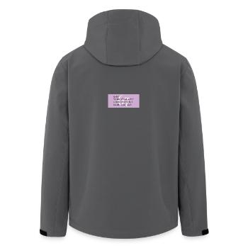 GenZ - six sept - Tout le monde est là - Veste softshell homme en polyester recyclé Stanley/Stella - charbon - Dos - AI Model Male 185 light (185cm)