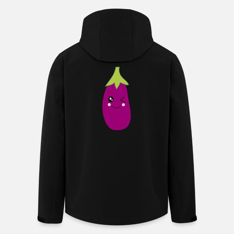 Aubergine Légume Costume Carnaval Carnaval - Veste softshell homme en polyester recyclé Stanley/Stella - noir