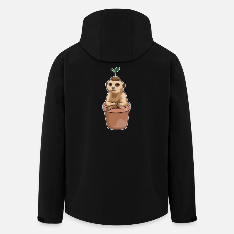 Meerkat Seedling - Men’s Recycled Softshell Jacket by Stanley/Stella - black