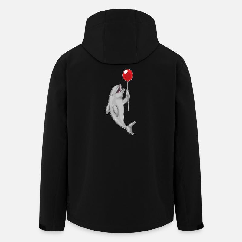 Delfin Luftballon - Recycelte Männer Softshell-Jacke von Stanley/Stella - Schwarz