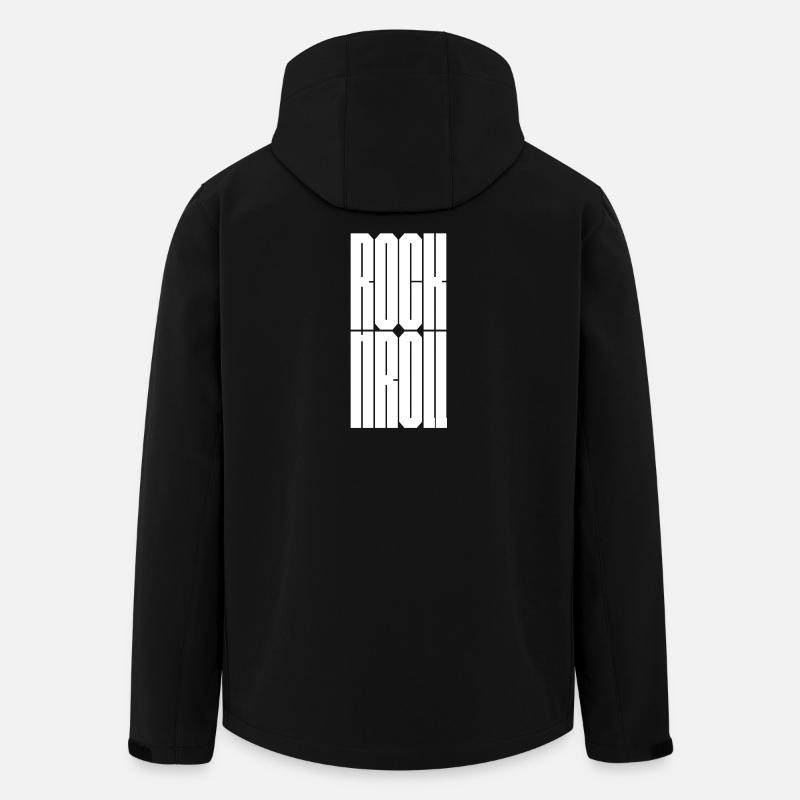 Rock'n'Roll-Logo mit fettem Logo - Recycelte Männer Softshell-Jacke von Stanley/Stella - Schwarz
