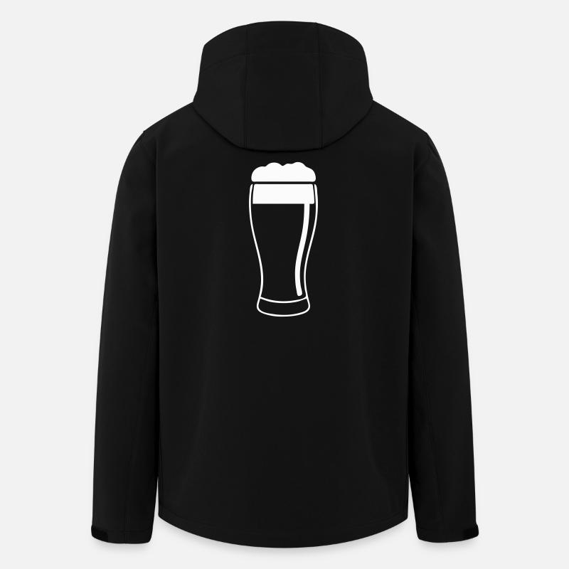 Beer glass with foam - Men’s Recycled Softshell Jacket by Stanley/Stella - black