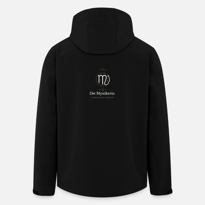 Die Mystikerin Virgo Logo - Recycelte Männer Softshell-Jacke von Stanley/Stella - Schwarz