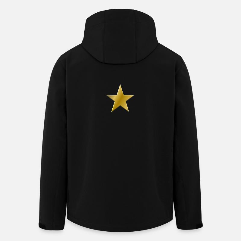 Golden Star Glow - Men’s Recycled Softshell Jacket by Stanley/Stella - black