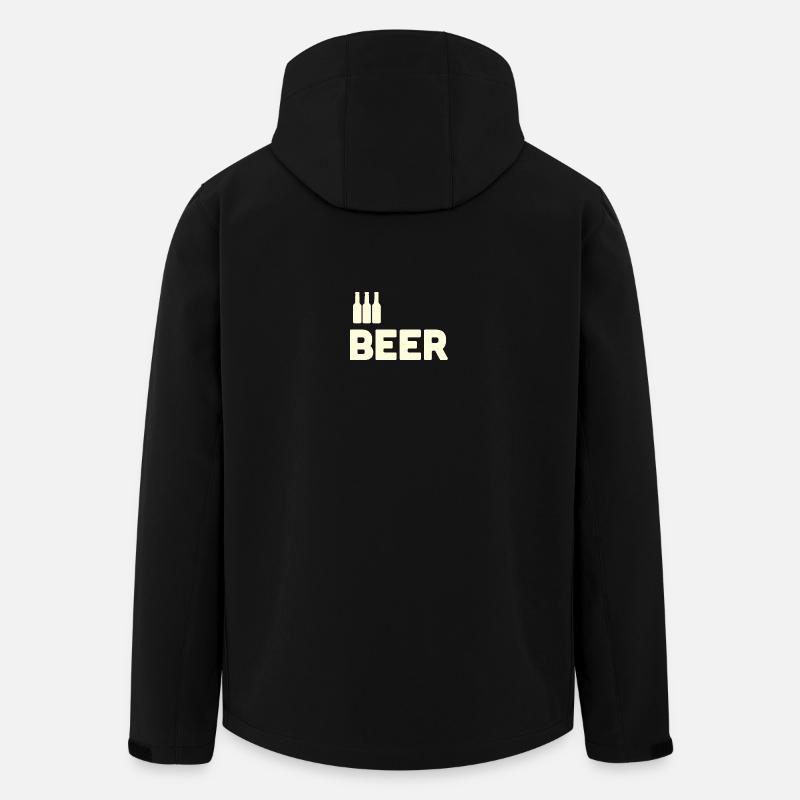 Bierliebhaber - Recycelte Männer Softshell-Jacke von Stanley/Stella - Schwarz