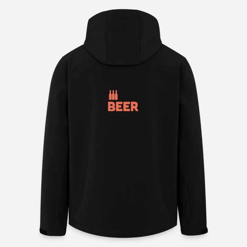 Amateurs de bière - Veste softshell homme en polyester recyclé Stanley/Stella - noir