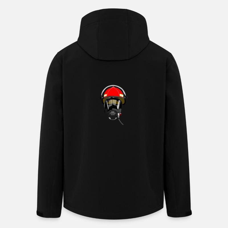 Feuerwehr - Recycelte Männer Softshell-Jacke von Stanley/Stella - Schwarz