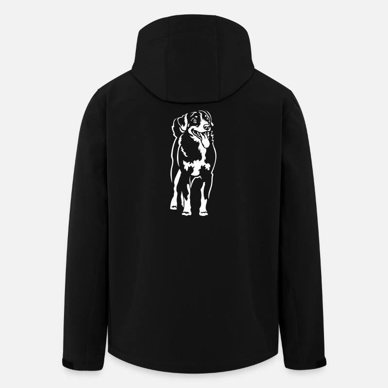 Appenzeller Sennenhund "Black Edition" - Men’s Recycled Softshell Jacket by Stanley/Stella - black
