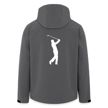 Golf Golfer Golfer Golf Course - Men’s Recycled Softshell Jacket by Stanley/Stella - anthracite - Back - AI Model Male 185 light (185cm)