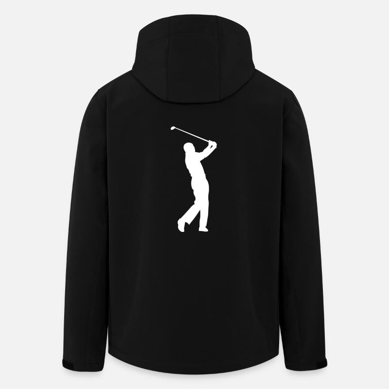 Golf Golfer Golfspieler Golfplatz - Recycelte Männer Softshell-Jacke von Stanley/Stella - Schwarz