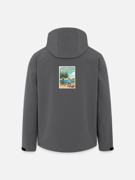 Vacances Pastis Pétanque Paradis - Veste softshell homme en polyester recyclé Stanley/Stella - noir