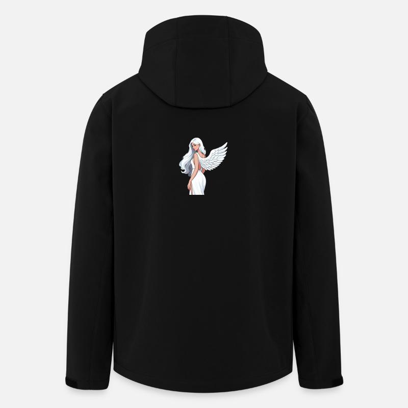Himmlische Flügelheldin - Recycelte Männer Softshell-Jacke von Stanley/Stella - Schwarz