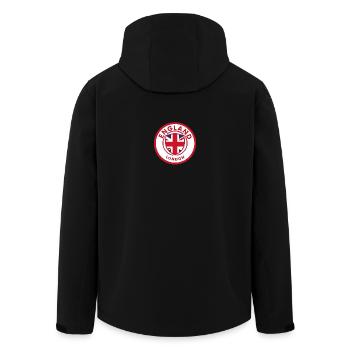 England Shield Londons Emblem - Recycelte Männer Softshell-Jacke von Stanley/Stella - Schwarz - Hinten - AI Model Male 185 light (185cm)