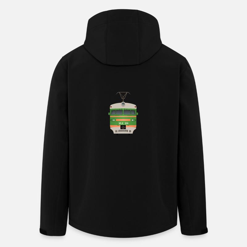 Train Russie - Veste softshell homme en polyester recyclé Stanley/Stella - noir