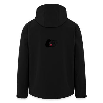Chat - Veste softshell homme en polyester recyclé Stanley/Stella - noir - Dos - AI Model Male 185 light (185cm)