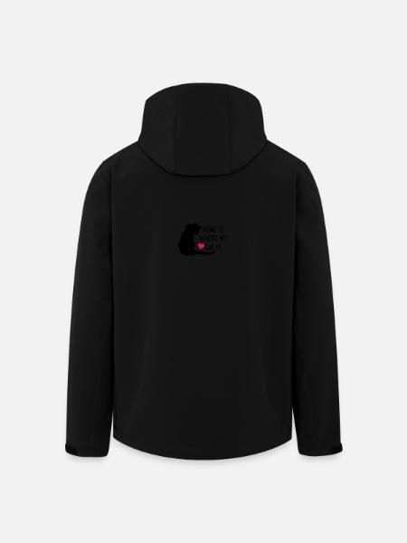 Cat - Men’s Recycled Softshell Jacket by Stanley/Stella - black