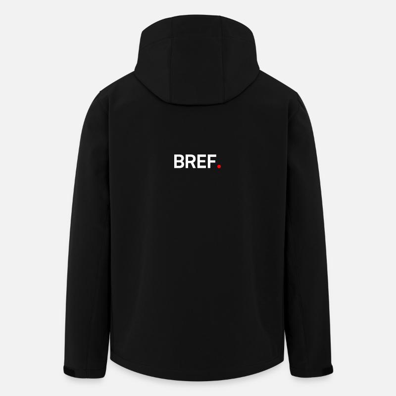Bref humour minimal moderne - Veste softshell homme en polyester recyclé Stanley/Stella - noir