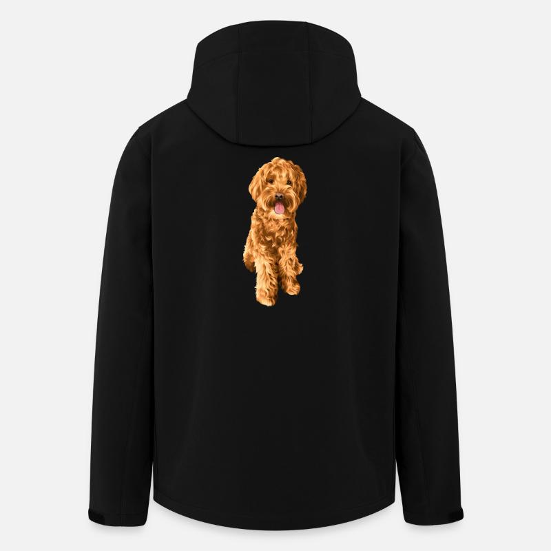 Goldendoodle Schnoodle - Recycelte Männer Softshell-Jacke von Stanley/Stella - Schwarz