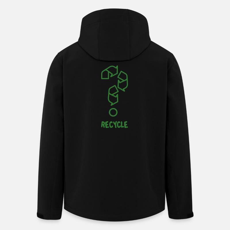 Recyceln - Recycelte Männer Softshell-Jacke von Stanley/Stella - Schwarz