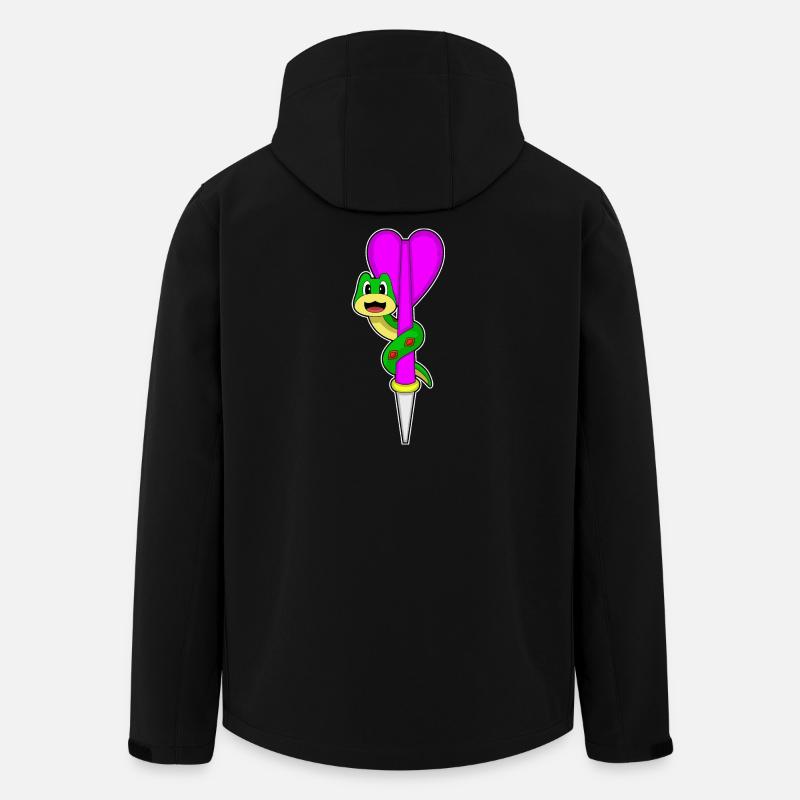 Schlange Dart Dartpfeil - Recycelte Männer Softshell-Jacke von Stanley/Stella - Schwarz