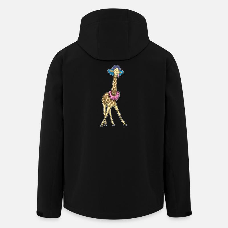Giraffe Clown - Men’s Recycled Softshell Jacket by Stanley/Stella - black