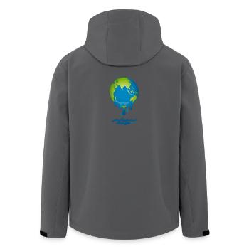 Globe fondant - Veste softshell homme en polyester recyclé Stanley/Stella - noir - Dos - AI Model Male 185 light (185cm)