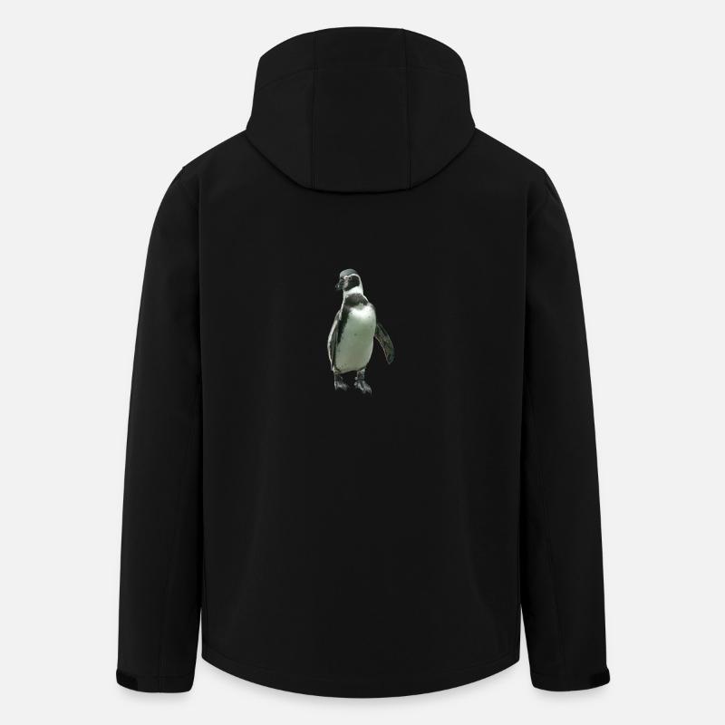 Pinguin - Recycelte Männer Softshell-Jacke von Stanley/Stella - Schwarz