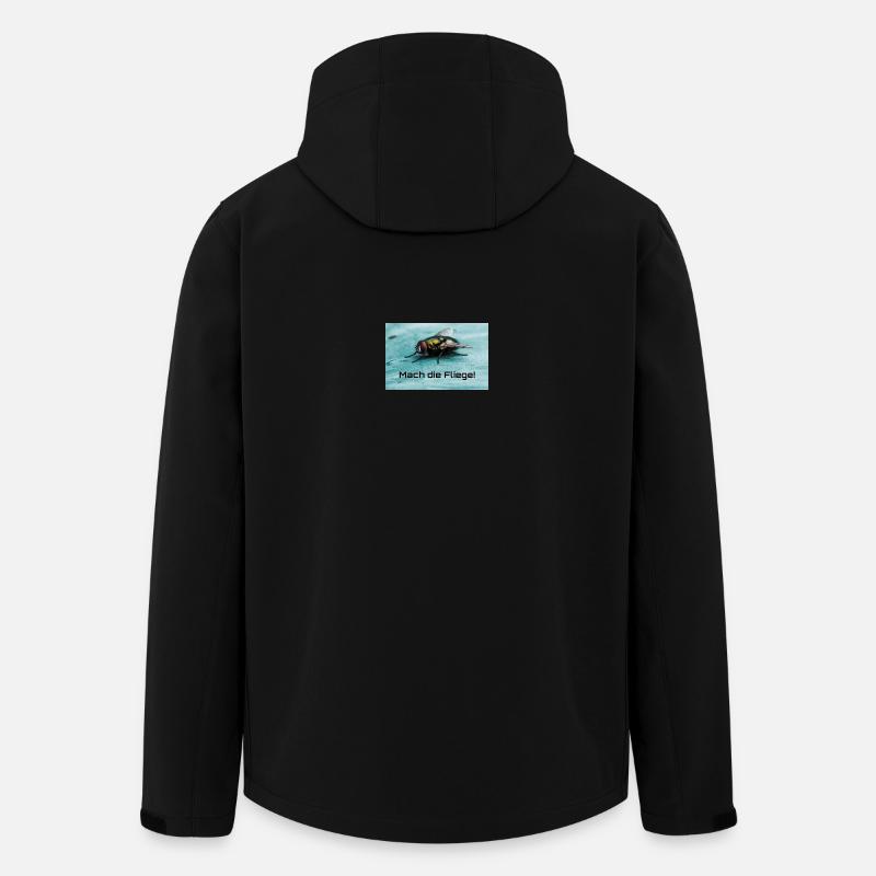 Fliege Motiv: Mach die Fliege! - Recycelte Männer Softshell-Jacke von Stanley/Stella - Schwarz