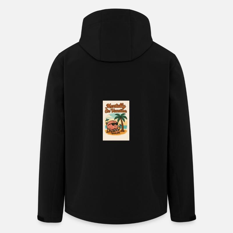 Mental Brain Design - Men’s Recycled Softshell Jacket by Stanley/Stella - black