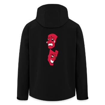 MASQUES Couleur variable - Veste softshell homme en polyester recyclé Stanley/Stella - noir - Dos - AI Model Male 185 light (185cm)