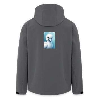 Albatros - Recycelte Männer Softshell-Jacke von Stanley/Stella - Schwarz - Hinten - AI Model Male 185 light (185cm)