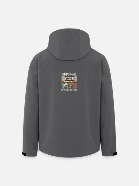 Original 1978 Cassette Limited - Men’s Recycled Softshell Jacket by Stanley/Stella - black