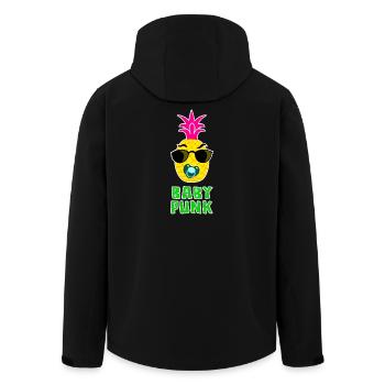 Baby Punk Pineapple cool - Men’s Recycled Softshell Jacket by Stanley/Stella - black - Back - AI Model Male 185 light (185cm)